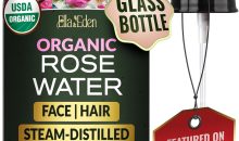 Organic Rose Water Spray for Face, USDA Certified 100% Pure, 4 Fl Oz