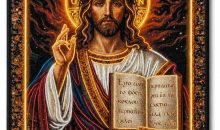 PACORIA 24″x36″ Christ Pantocrator Religious Woven Wall Tapestry Collection – Orthodox Christian Icons & Biblical Scenes – Classic & Glow Effect Styles – Premium Sacred Wall Decor
