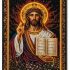 PACORIA 24″x36″ Christ Pantocrator Religious Woven Wall Tapestry Collection – Orthodox Christian Icons & Biblical Scenes – Classic & Glow Effect Styles – Premium Sacred Wall Decor