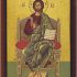 Jesus Christ Blessing, Greek Orthodox handmade Icon on Wood.
