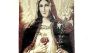 Religious Icon - Holy Saint Mary Blessed Virgin - Sacred Heart - Wall Hanging Tapestry Banner Large Art Decor - Christian Orthodox Catholic Cross - 16 x 8 inch - Ideal Christmas