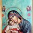 Iconsgr Wooden Greek Christian Orthodox Wood Icon of Virgin Mary Mother of Jesus / K30