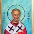 Iconsgr Wooden Greek Christian Orthodox Wood Icon of Saint Nikolaos Nicolas / OP10