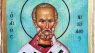 Iconsgr Wooden Greek Christian Orthodox Wood Icon of Saint Nikolaos Nicolas / OP10