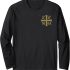ICXC NIKA Christogram Cross Orthodox Christian Discreet Long Sleeve T-Shirt