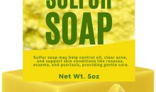 Sulfur Soap Bar – Sulfur Face & Body Wash for Acne – Sulphur Exfoliating Facial Cleanser Absorbs Excess Oil, Reduces Breakouts, & Cleanses Skin – Natural Acne Soap Skincare, 5oz Bar Made in USA Sulfur Soap Bar – Sulfur Face & Body Wash for Acne – Sulphur Exfoliating Facial Cleanser Absorbs Excess Oil, Reduces Breakouts, & Cleanses Skin – Natural Acne Soap Skincare, 5oz Bar Made in USA