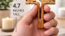 Zuluf 4.7 Inch Olive Wood Wall Cross Jesus Christian – Handmade Carved Wooden Crucifix from Jerusalem Israel, Religious Hanging Decor Gift CRS013