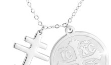 INSYOHO Orthodox Cross Necklace for Men Women – Stainless Steel Silver Eastern Byzantine Cross and IC XC NIKA Round Pendant, Russian Orthodox Religious Jesus Christian Jewelry Gift INSYOHO Orthodox Cross Necklace for Men Women – Stainless Steel Silver Eastern Byzantine Cross and IC XC NIKA Round Pendant, Russian Orthodox Religious Jesus Christian Jewelry Gift