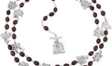 COTTVOTT Stations of The Cross Chaplet Rosary with Holy Face of Christ Jesus Centerpiece, Catholic Devotional Long Rosaries for First Communion, Confirmation Christian Prayer Gifts COTTVOTT Stations of The Cross Chaplet Rosary with Holy Face of Christ Jesus Centerpiece, Catholic Devotional Long Rosaries for First Communion, Confirmation Christian Prayer Gifts