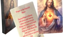Sacred Heart of Jesus Laminated Holy Cards USA Made Prayer on Back 10 Pack Sacred Heart of Jesus Laminated Holy Cards USA Made Prayer on Back 10 Pack
