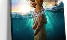 Jesus Christ Canvas Wall Art The Hand of God Jesus Reaching Into Water Christian Painting Prints Biblical Wall Decor Religious Room Decor for Church Living Prayer Bedroom Room Hospitals 8x10In canvas Jesus Christ Canvas Wall Art The Hand of God Jesus Reaching Into Water Christian Painting Prints Biblical Wall Decor Religious Room Decor for Church Living Prayer Bedroom Room Hospitals 8x10In canvas