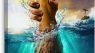 Framed Jesus Christ Canvas Wall Art The Hand of God Jesus Reaching Into Water Christian Painting Prints Biblical Wall Decor Religious Room Decor for Church Prayer Room Schools Hospitals 16