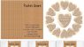 Leinuosen Christian Gifts John 3: 16 Pocket Hug Heart Token Wooden Bible Verses Token with Prayer Cards for Church Supplies(100 Set,Wood)