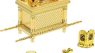 Ark of The Covenant Model Replica - Biblical Tabernacle with Aaron's Rod, Manna & Stone Tablets for Collectors, Religious Decor, Bible Study（Small）