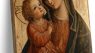 Framed Retro Virgin Mary Canvas Wall Art Our Lady and Child Jesus Wall Decor Picture Christian Bible Spiritual Healing Poster Print for Church Prayer Room Bedroom Living Room Artwork Home Decoration