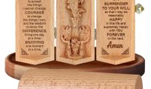 Jesuspirit – Our Father in Heaven Christian Decor, Catholic Wooden Statue, Sculpture Nativity Family, Statue of Jesus, Home Decor – Openable Wooden Cylinder Sculpture of Jesus (The Serenity) Jesuspirit – Our Father in Heaven Christian Decor, Catholic Wooden Statue, Sculpture Nativity Family, Statue of Jesus, Home Decor – Openable Wooden Cylinder Sculpture of Jesus (The Serenity)