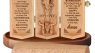 Jesuspirit - Our Father in Heaven Christian Decor, Catholic Wooden Statue, Sculpture Nativity Family, Statue of Jesus, Home Decor - Openable Wooden Cylinder Sculpture of Jesus (The Serenity)