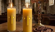 Beeswax Candles, 136Hr Long Burning Prayer Candles, Catholic Religious Gift Beeswax Candles, 136Hr Long Burning Prayer Candles, Catholic Religious Gift