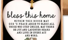 House Warming Gifts New Home God Bless This Home Christian Gifts New Home for Men Women Christmas Ceramic Heart Ornament House Warming Gifts New Home God Bless This Home Christian Gifts New Home for Men Women Christmas Ceramic Heart Ornament