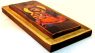 Iconsgr Handmade Wooden Greek Christian Orthodox Wood Icon of Virgin Mary & Jesus Christ Axion Esti / H1