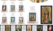 Huquary Catholic Gifts Set Catholic Saint Prayer Cards Holy Rosary Bracelets Devotional Wood with Bags Religious First Communion Baptisms Easter Gift Bulk for Christian Party Favor Huquary Catholic Gifts Set Catholic Saint Prayer Cards Holy Rosary Bracelets Devotional Wood with Bags Religious First Communion Baptisms Easter Gift Bulk for Christian Party Favor