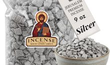Holy Land Market Orthodox Church Incense Resin, Mount Athos, Silver, 9 oz