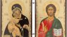 BlessedMart Orthodox Christian Pocket Diptych Icons – Folding Mini Byzantine Icons of Christ and Theotokos – 3.35