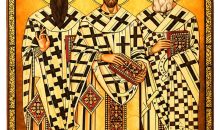 TALPGOD Greek Christian Orthodox Icons of Three Hierarchs St.John Chrysostom St.Gregory The Theologian St.Basil Stand Catholic Ornament Statue,Acrylic Tabletop Décor for Home Altar & Desk TALPGOD Greek Christian Orthodox Icons of Three Hierarchs St.John Chrysostom St.Gregory The Theologian St.Basil Stand Catholic Ornament Statue,Acrylic Tabletop Décor for Home Altar & Desk