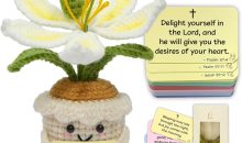 OASSIE Christian Gifts for Women – Lily Crochet with 60 Bible Verses Cards OASSIE Christian Gifts for Women – Lily Crochet with 60 Bible Verses Cards