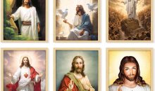 97 Decor Jesus Wall Art, 6 Sacred Heart Christ Prints, 8×10 Unframed 97 Decor Jesus Wall Art, 6 Sacred Heart Christ Prints, 8×10 Unframed