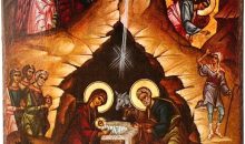 Nativity of Christ Greek Orthodox Icon on Wood, Made in Greece / A0 Nativity of Christ Greek Orthodox Icon on Wood, Made in Greece / A0