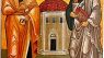 Saints Peter & Paul Greek Orthodox Icon, Wooden Religious Art / MP2