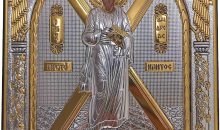Saint Andrew Silver Orthodox Icon/Greek/Handmade Saint Andrew Silver Orthodox Icon/Greek/Handmade