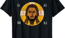 Vintage Face of Jesus Christ Orthodox Kazan Flag Distressed T-Shirt Vintage Face of Jesus Christ Orthodox Kazan Flag Distressed T-Shirt