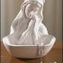 Our Lady of Grace Madonna Icon Statue 5″ Porcelain Relic Keepsake Rosary Holder