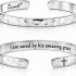 Carviell Bracelets for Women – 100+ Meaningful Engraved Messages – Solid 316L Surgical Stainless Steel Cuff Bracelet – Gift Ready