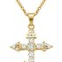 18K Gold Plated Orthodox Cross Necklace for Women, IC XC NIKA/INRI Symbol Eastern Russian Orthodox S925 Sterling Silver, Religious Christian Byzantine Jewelry for Baptism Gift 18-20″