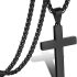 P. BLAKE Cross Necklace for Men Boys- Stainless Steel Cross Pendant with 16-24 Inches Chain Christian Religious Jewelry Gifts