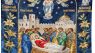 GJEYHLH Vintage Retro Embroidered Eastern Orthodox Icon of the Dormition of the Theotokos (2) Tapestry, Wall Decor Tapestry - Abstract Design for Wall Bedroom Living Room HD Printing