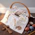 HunnmingRe Traditional Pascha Feast Easter Basket Cover Table Decoration Easter Religious Gift Traditional Orthodox Pascha Basket Item Meaning Cotton Towels Communion Prosphora Greek Christian Altar