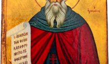 Handmade Greek Orthodox Icon of Saint Savvas – Wooden Byzantine Religious Icon – 3.5×2.8 in (9×7 cm) – Handcrafted Christian Wall Art – Traditional Greek Devotional Gift / A0