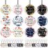 Janmercy 120 Pcs Acrylic Christian Keychain Bulk for Women