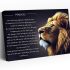 GFGVZLSK Lion of Judah Psalm 23 Canvas Wall Art 12×16 in