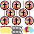 Motipuns 32 Sets Cross Suncatchers Kit, Christian Sunday School Crafts