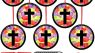 Motipuns 32 Sets Cross Suncatchers Kit, Christian Sunday School Crafts
