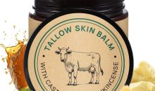 Handmade Tallow, Organic Castor Oil, and Frankincense Oil Face Balm, 100% Grass-Fed Tallow for Skin Care, Face & Body Moisturizer for Sensitive Skin & Dry Skin Age Defying, Natural Lotion
