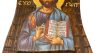 Aeiniwer sakis Crackle Style Blessed Wooden Greek Christian Orthodox Handmade Icon Jesus Christ Blessing (19 X 13 cm or 7.4 X 5.1 in) Solid Wood